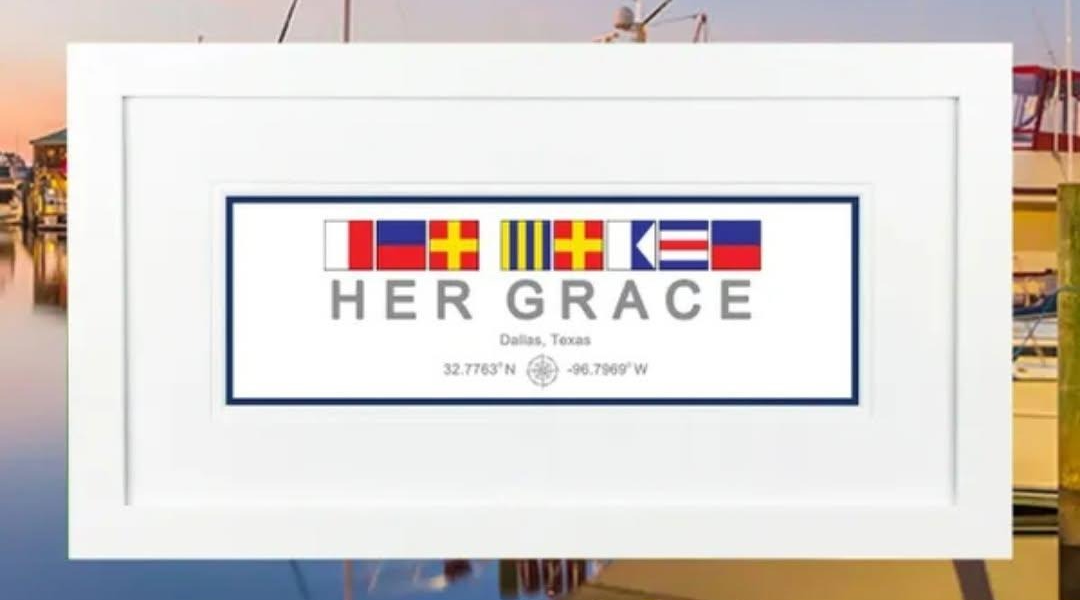 personalized boat flag