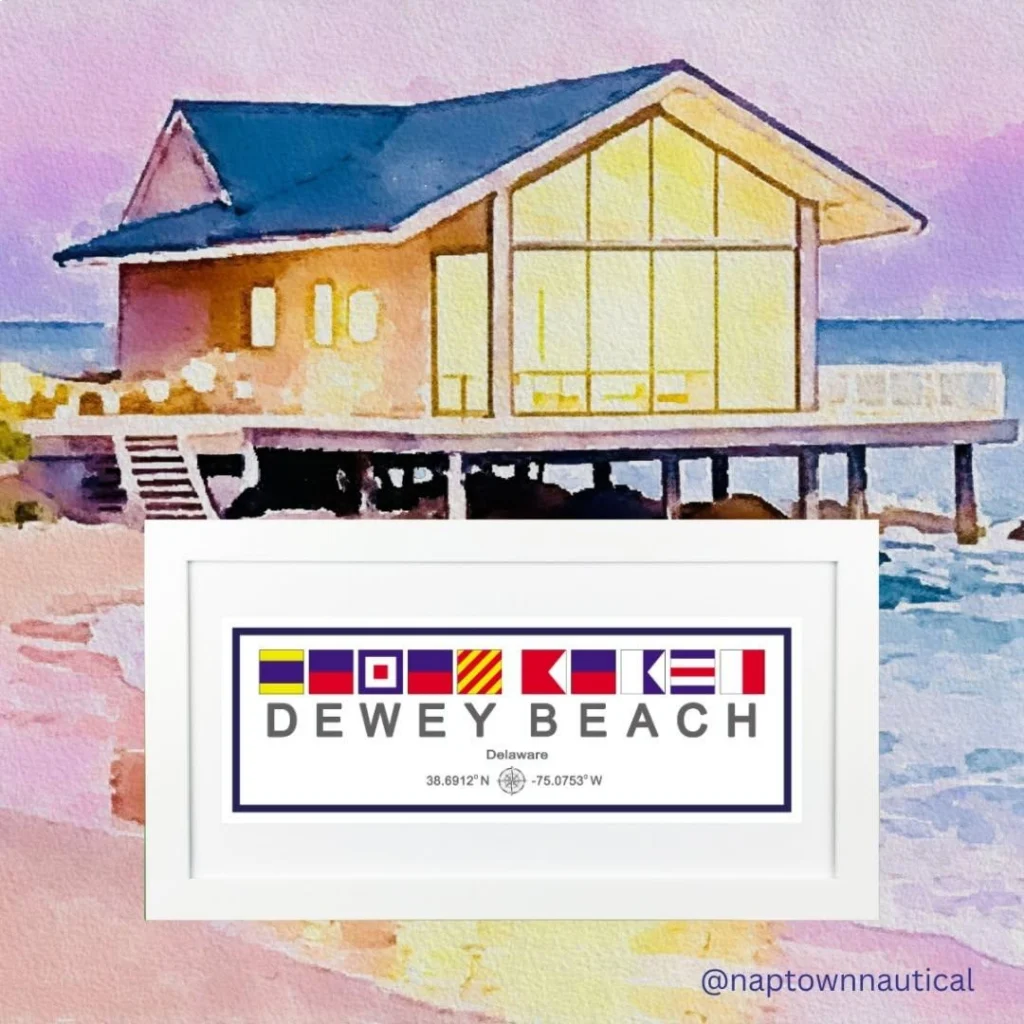 Beach Town Framed Print