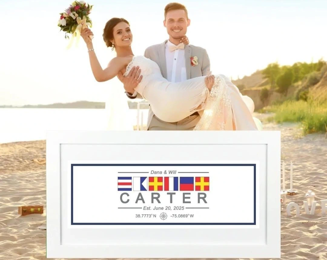 nautical wedding gifts personalized